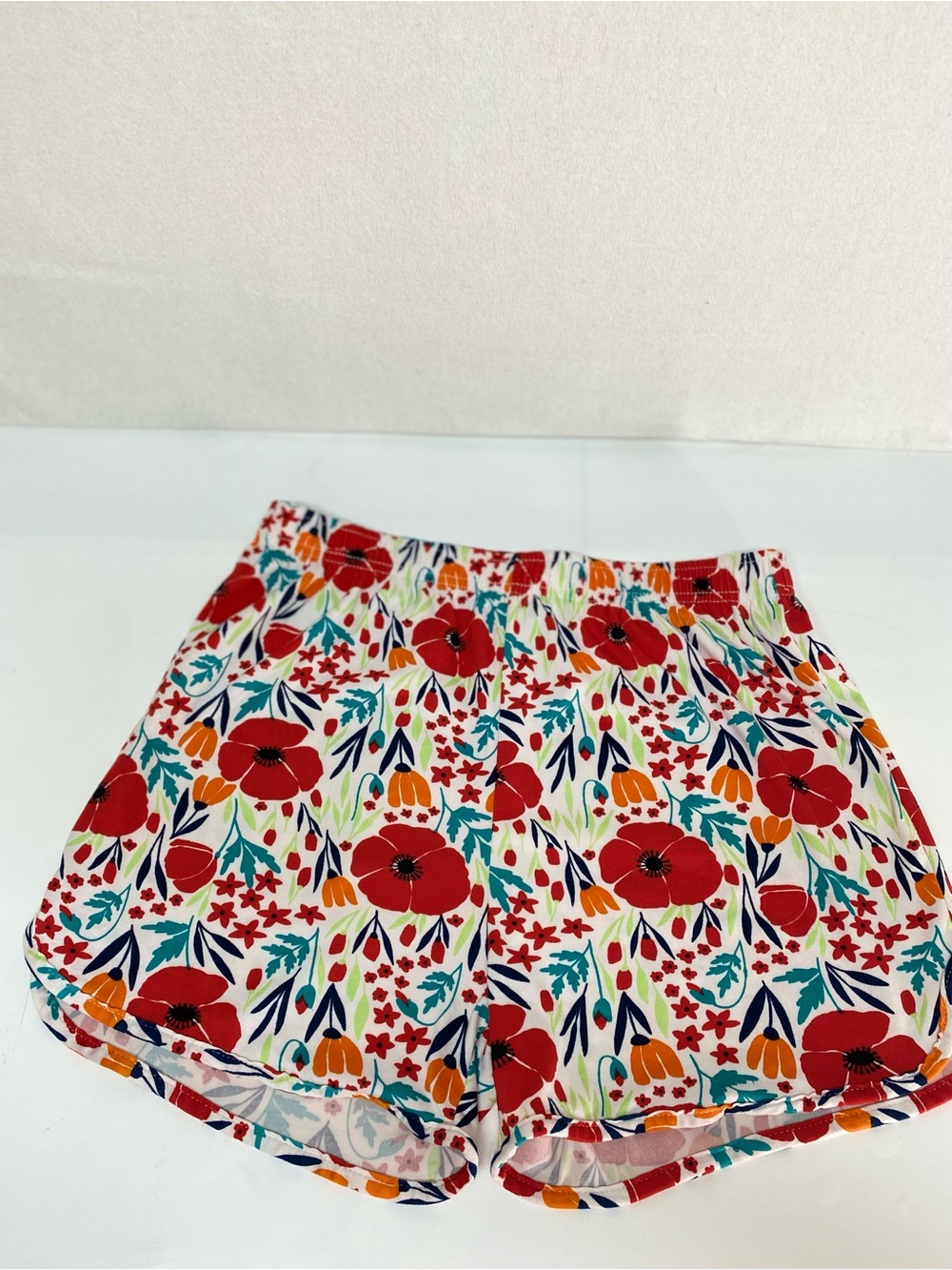 Hello Mello Leisure Time Lounge Shorts M/L Floral Elastic Waist No Draw String